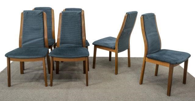 Appraisal: lot of Danish mid-century modern rosewood dining chairs c s