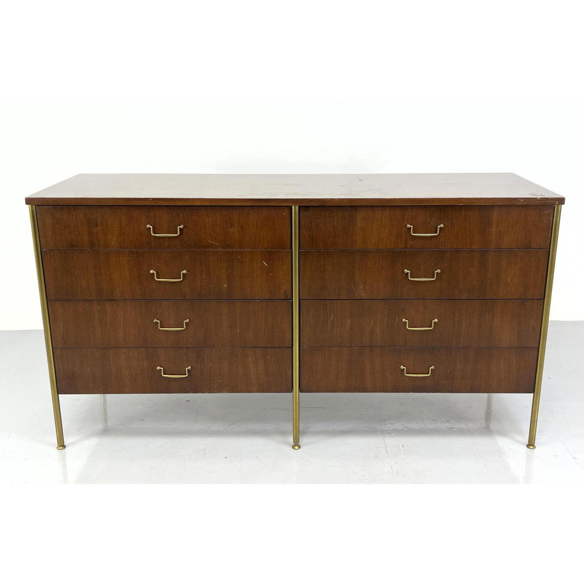 Appraisal: Calvin Dresser by Directional Metal trim and legs Dimensions H