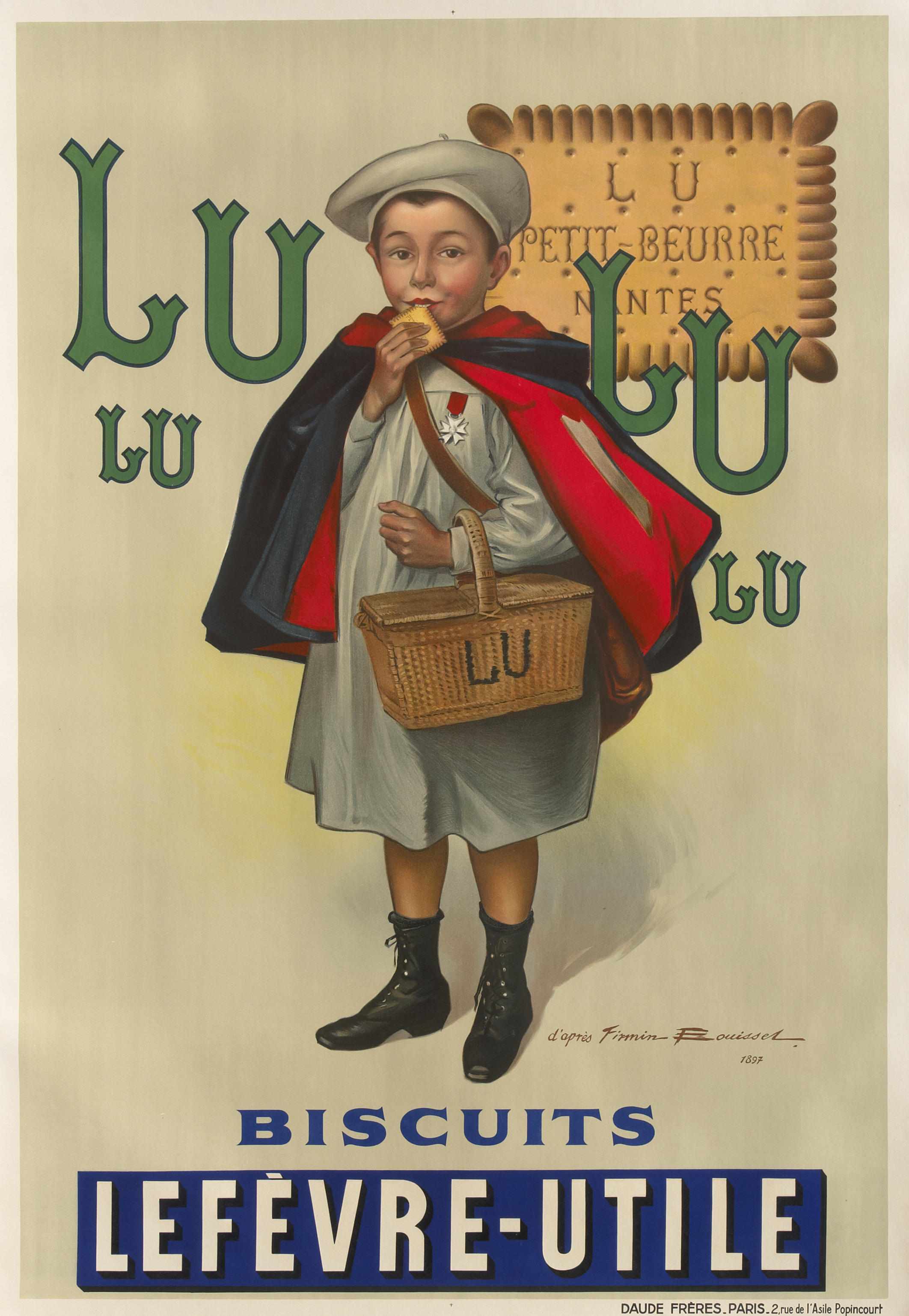 Appraisal: Firmin Bouisset French - Lu Lu c Lithographic poster in