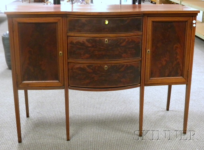 Appraisal: Federal-style Inlaid Mahogany Sideboard ht lg in