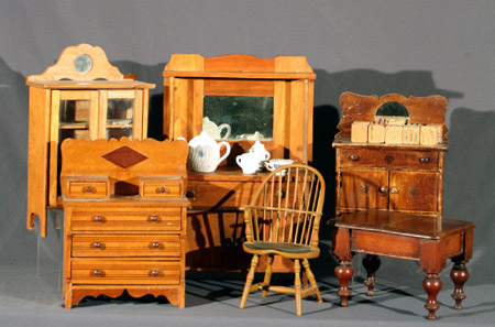 Appraisal: Group of Eleven Doll House Furniture and Furnishings th Century