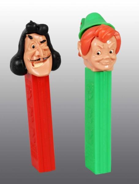 Appraisal: Lot of Pez Dispensers Description Includes Peter Pan and Captain