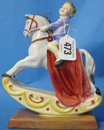 Appraisal: Royal Doulton Figure The Rocking Horse HN restored