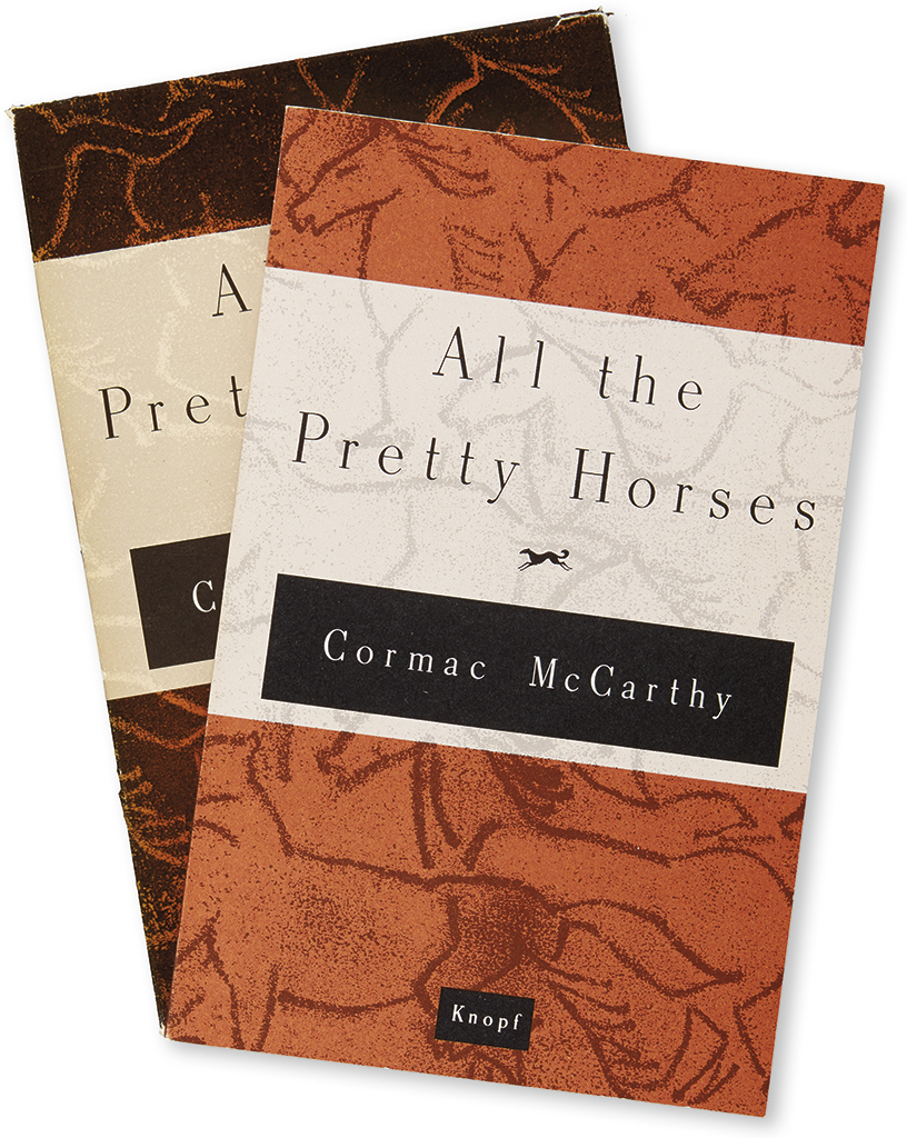 Appraisal: MCCARTHY CORMAC All the Pretty Horses vo original pictorial wrappers