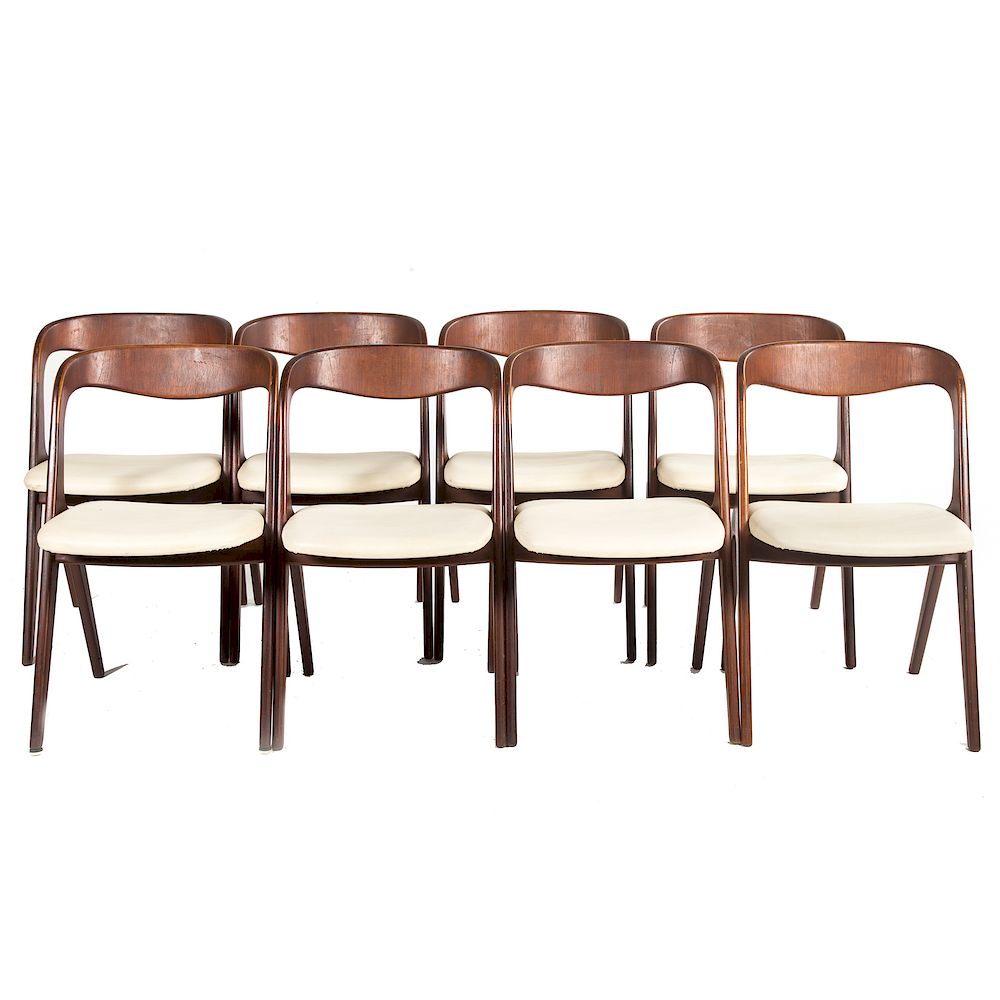 Appraisal: Povl Dinesen Danish Modern Teak Sophia Chairs mid- th century