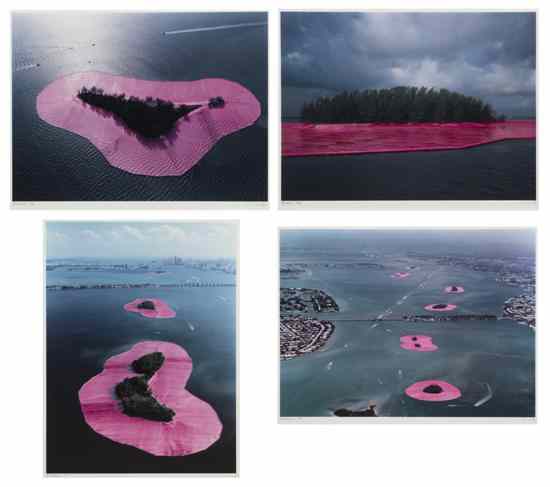 Appraisal: Christo and Jeanne-Claude American b Surrounded Islands a group of