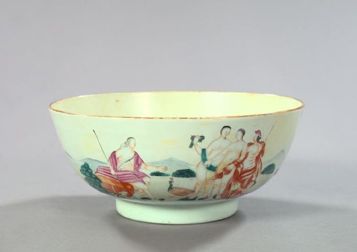 Appraisal: Fine and Rare Chinese Export Porcelain Judgment of Paris Punch