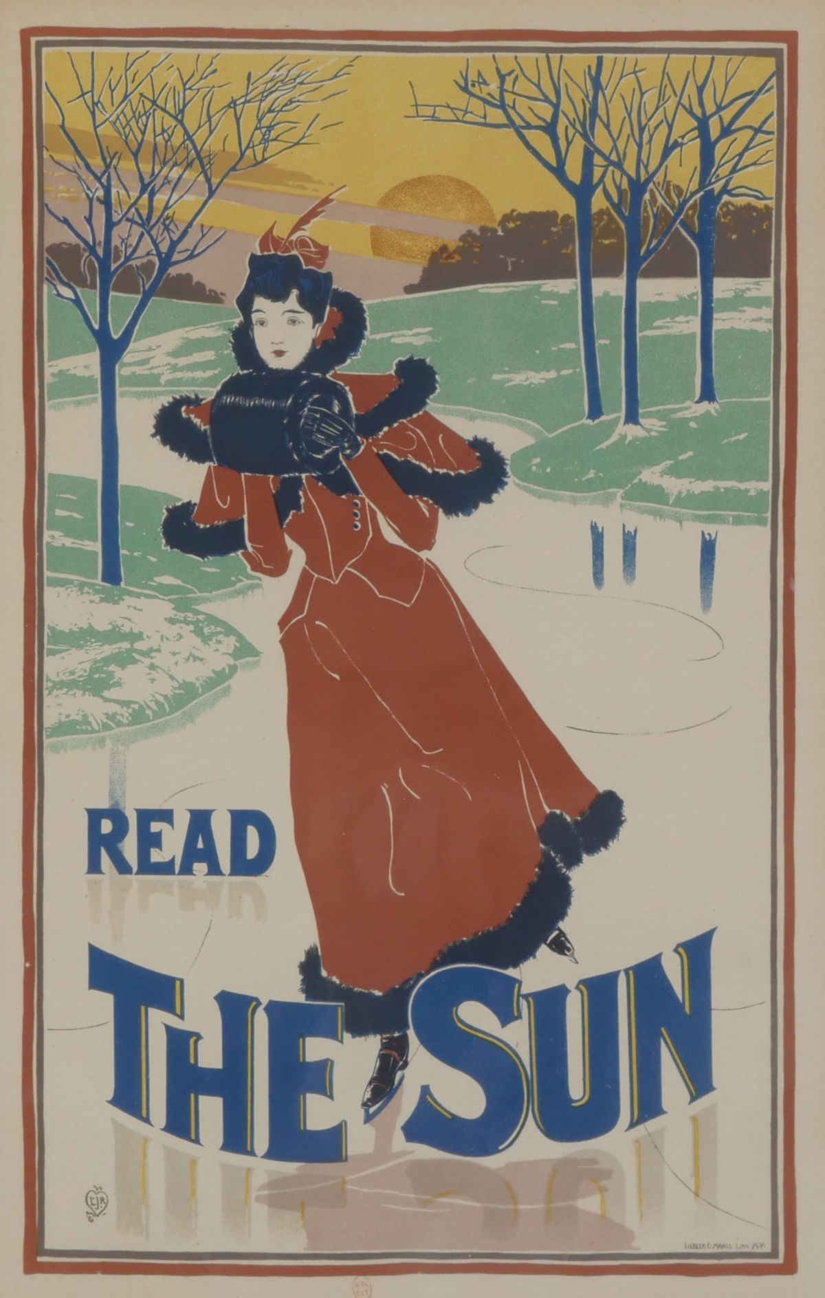 Appraisal: LES MAITRES DE L'AFFICHE RHEAD THE SUN LITHOGRAPH By Louis