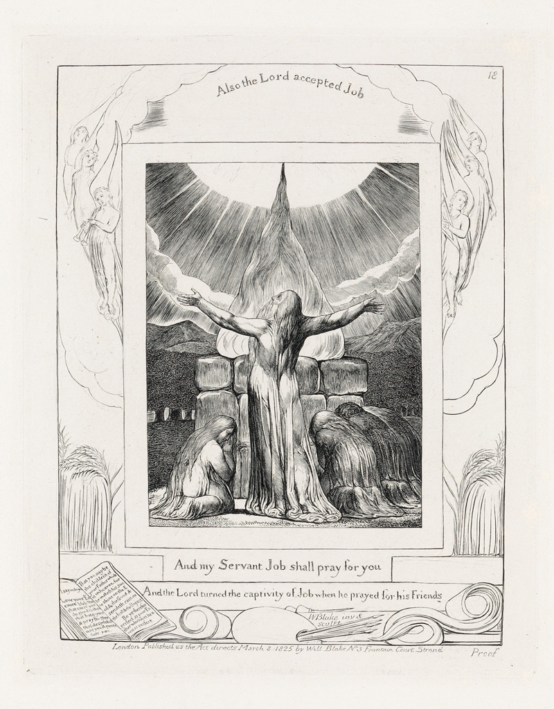 Appraisal: WILLIAM BLAKE And My Servant Job Shall Pray for You