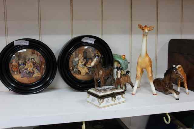 Appraisal: A BESWICK POTTERY FIGURE of a baby giraffe high together