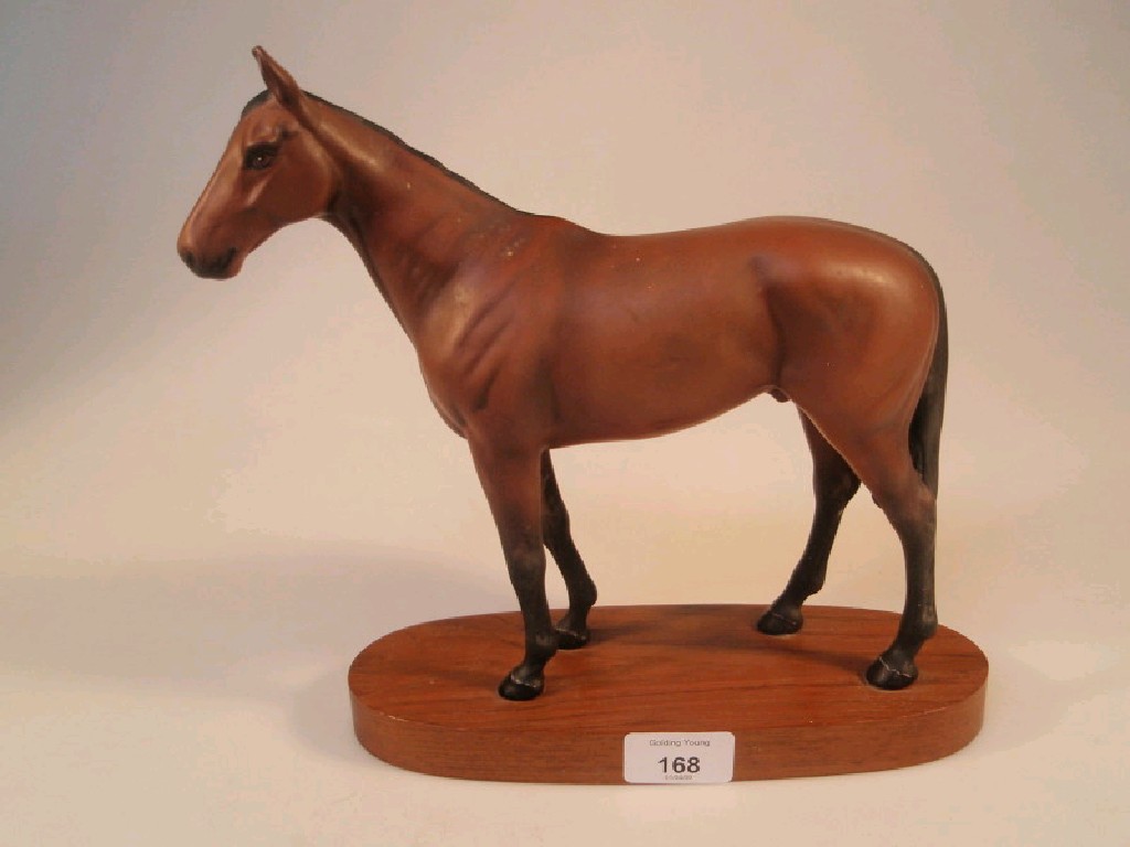 Appraisal: A Beswick figure of Mill Reef with matt chestnut coat