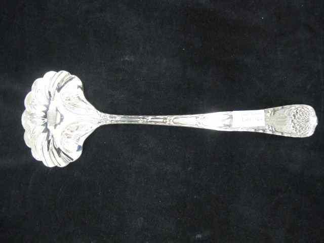 Appraisal: Tiffany Sterling ''Wave Edge'' Soup Ladle elaborate scalloped bowl famous