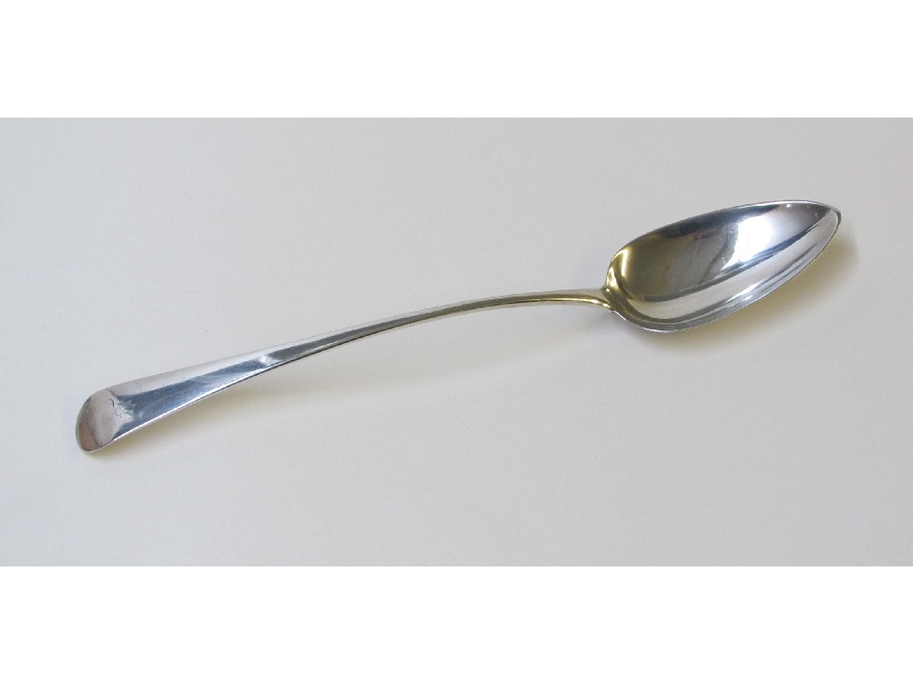 Appraisal: A George III silver hash spoon engraved F initial P