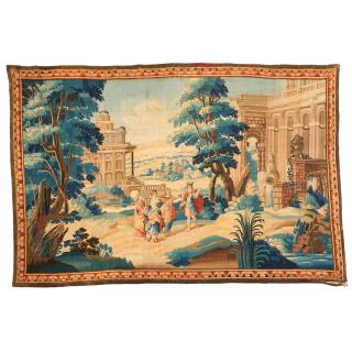 Appraisal: Mortlake tapestry Mortlake tapestry th th c England Hermes and