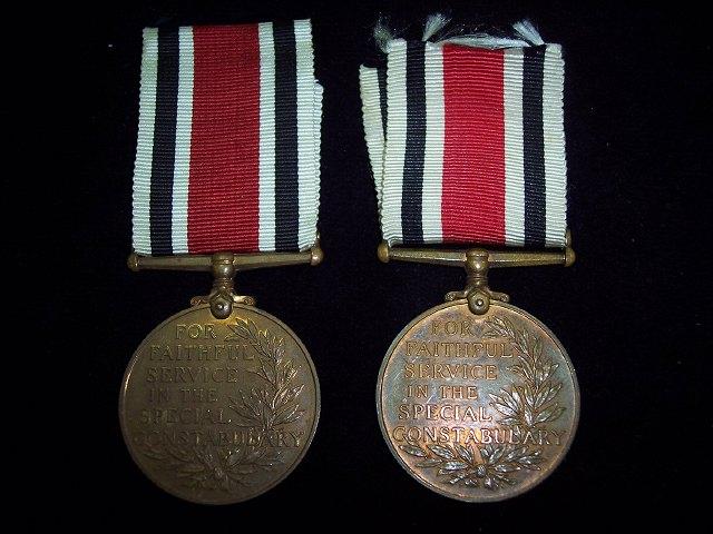 Appraisal: Special Constabulary Long Service Medal George V engraved Harold Parr