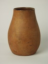 Appraisal: STORAGE JAR - Redware ovoid shaped wide mouth storage jar