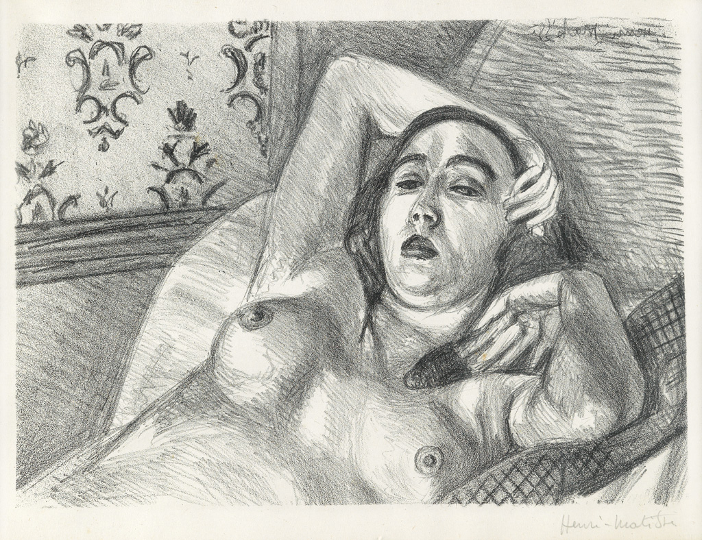 Appraisal: HENRI MATISSE Le Repos du Mod le Lithograph on Chine