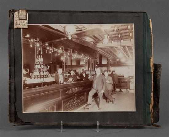 Appraisal: Photograph Unidentified photographer ''Interior of Reilley's Saloon '' circa with