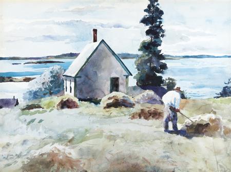 Appraisal: Andrew Wyeth American - Coast Farm Maine Estimate -