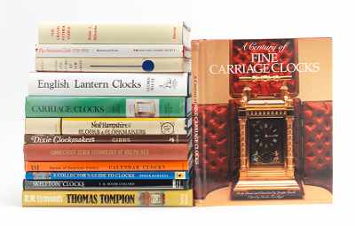 Appraisal: Thirteen Clock Reference Books Lot includes Connecticut Clock Technology of