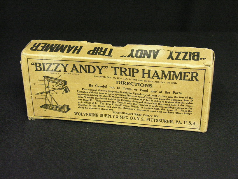 Appraisal: BIZZY ANDY TRIP HAMMER TOY In original box patent date