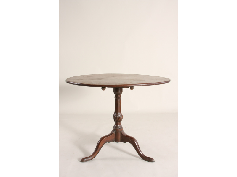 Appraisal: George II Tilt Top Tea Table th c one board