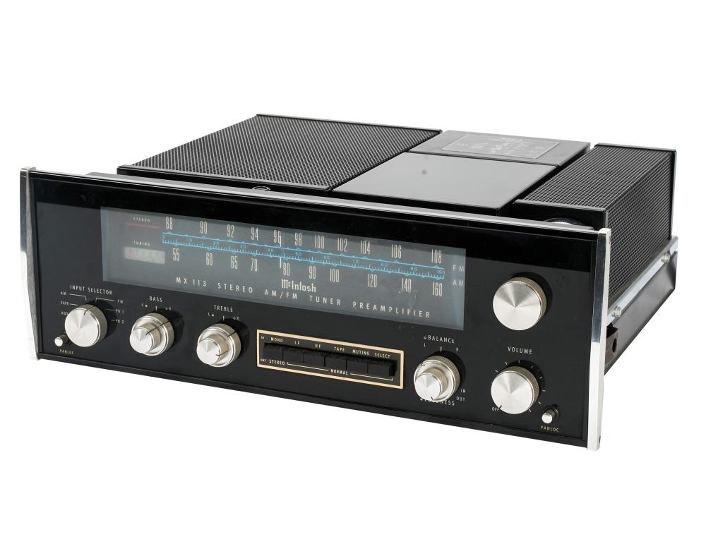 Appraisal: MCINTOSH AMPLIFIERModel MX Stereo Tuner Preamplifier with owners manual inches