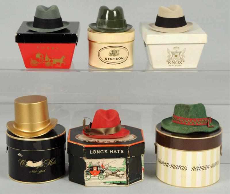 Appraisal: Lot of Miniature Hat Boxes with Hats Nice assortment and