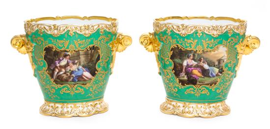 Appraisal: Sale Lot A Pair of Paris Porcelain Vases th century