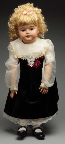 Appraisal: Life-Size Reproduction Heinrich Handwerck Doll Bisque socket head made by