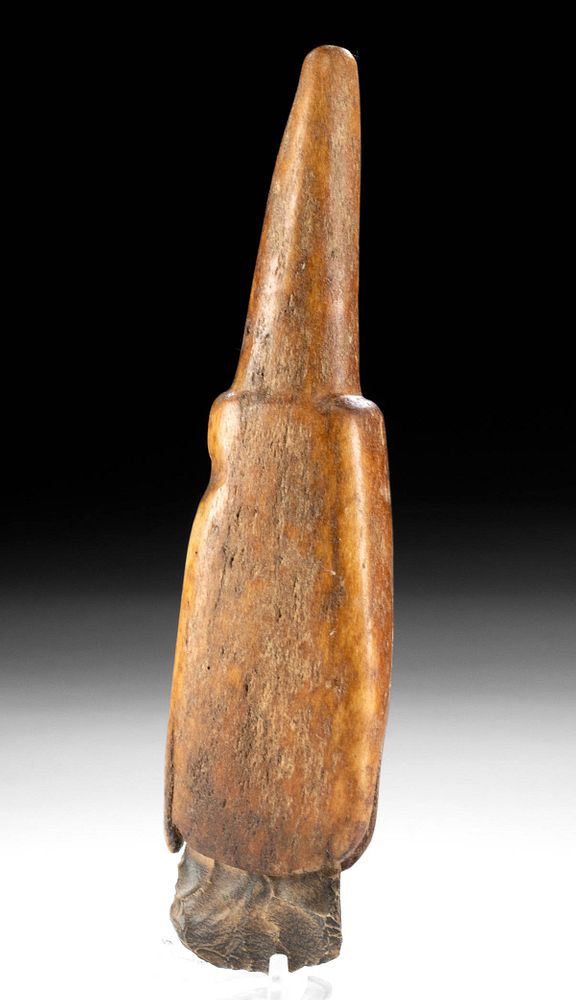 Appraisal: Pre-Contact Inuit Bone Stone Scraper Tool Originally Listed At Native