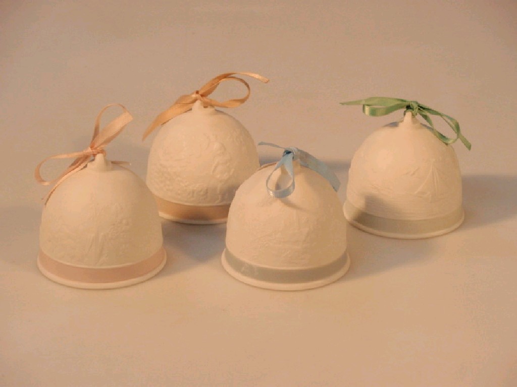 Appraisal: Four Lladro Collectors Society table bells