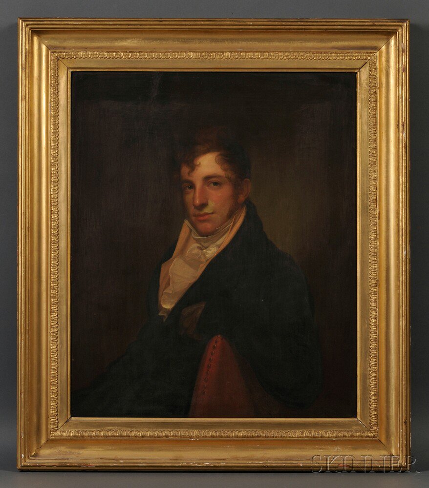 Appraisal: Attributed to Rembrandt Peale Pennsylvania - Portrait of Philadelphia Merchant