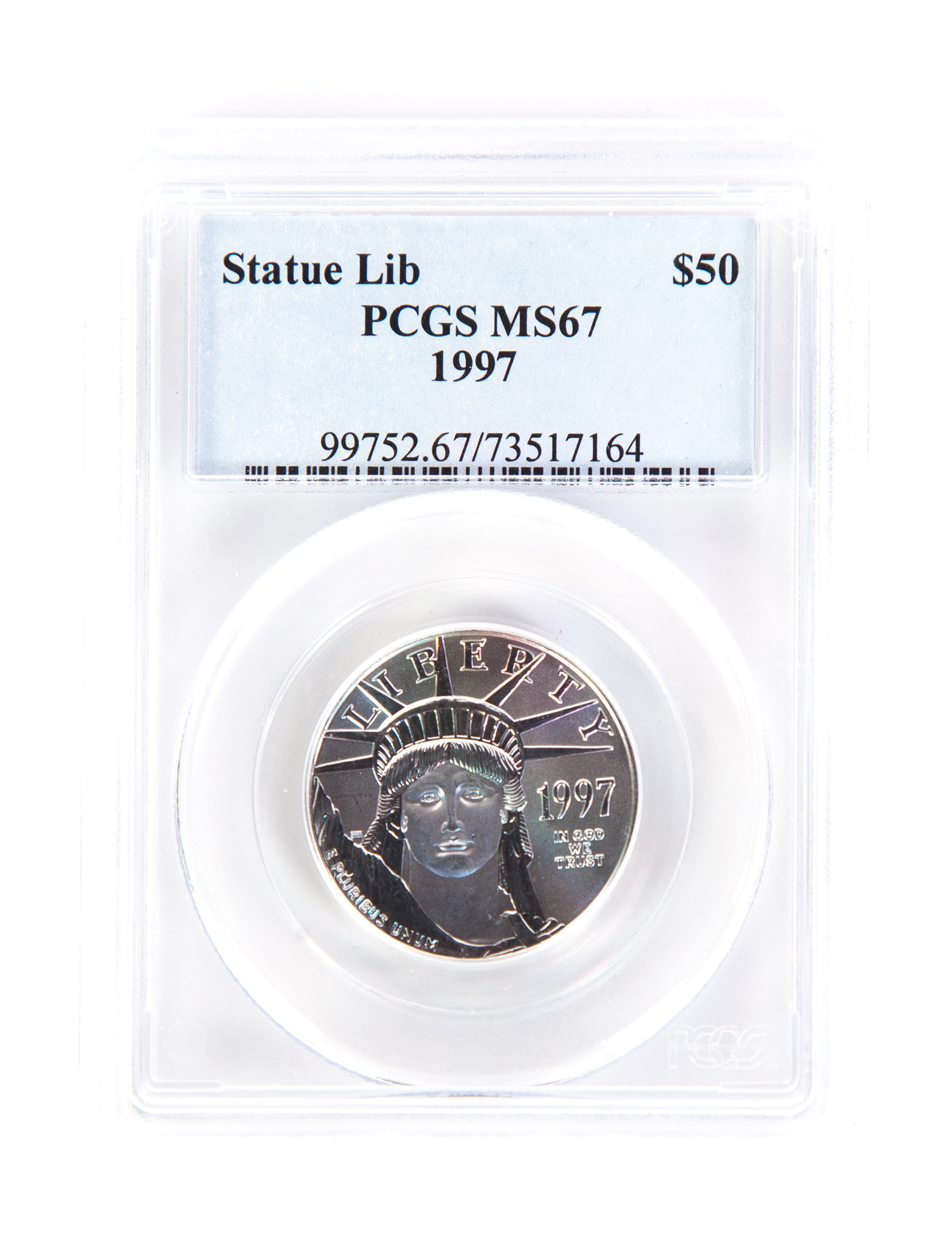 Appraisal: HALF OUNCE PLATINUM EAGLE Statue of Liberty MS PCGS