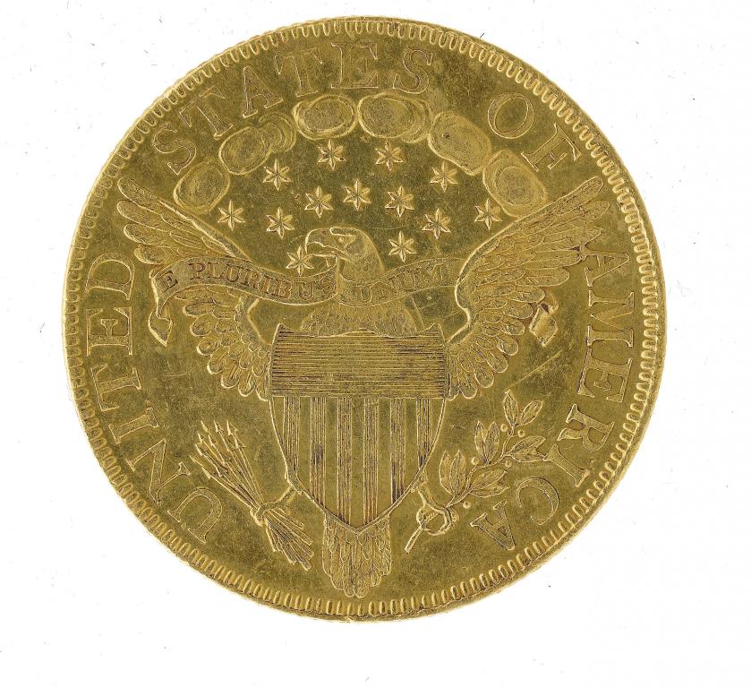 Appraisal: USA TEN DOLLARS a heavy test mark on the obverse