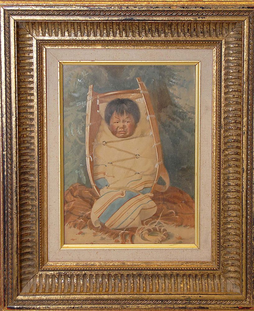 Appraisal: Grace Carpenter Hudson - Watercolor of a Crying Child Grace