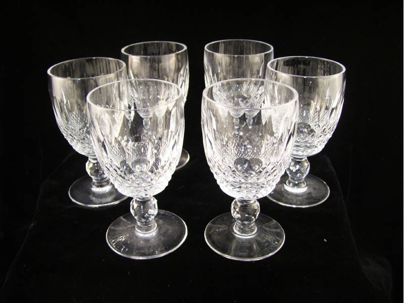 Appraisal: - Waterford Crystal Colleen Goblets Colleen pattern Signed Waterford goblets