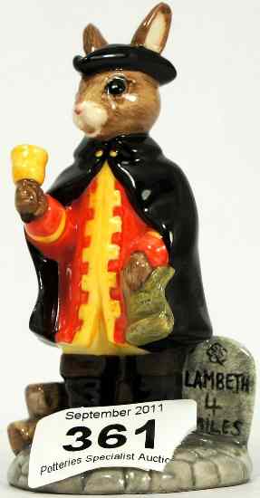 Appraisal: Royal Doulton Bunnykins Figure Town Crier DB Limited Edition for