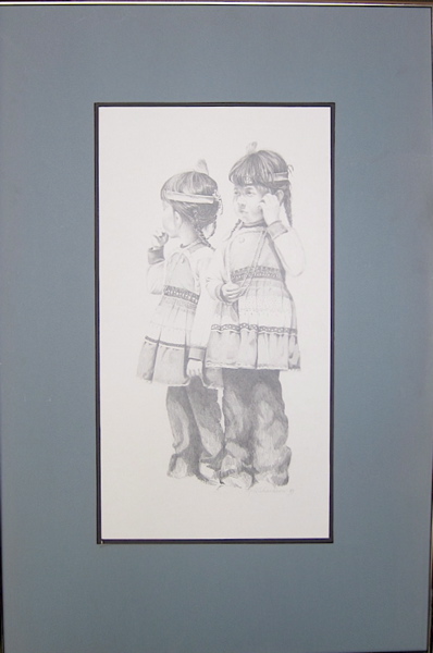 Appraisal: HOLLIS RICHARDSON PENCIL DRAWING American th century Titled Beads and