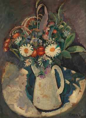 Appraisal: William Zorach American - Floral Still Life Oil on canvas