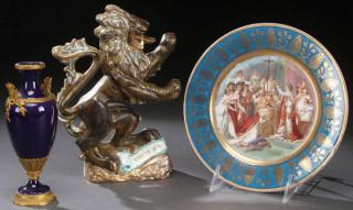 Appraisal: A FRENCH ENGLISH PORCELAIN GROUP A FRENCH AND ENGLISH PORCELAIN