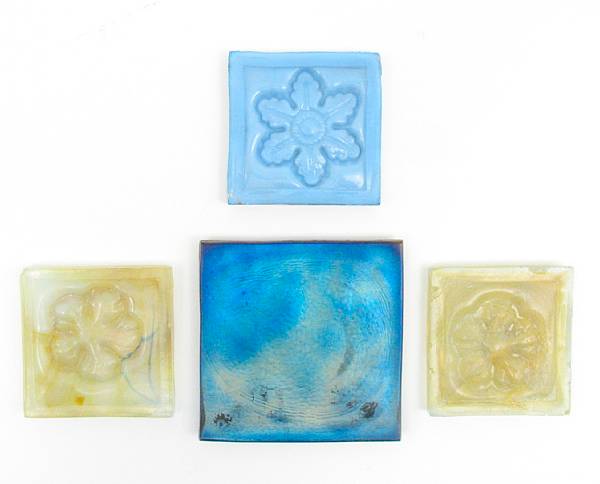 Appraisal: A group of Tiffany Favrile glass tiles late th early