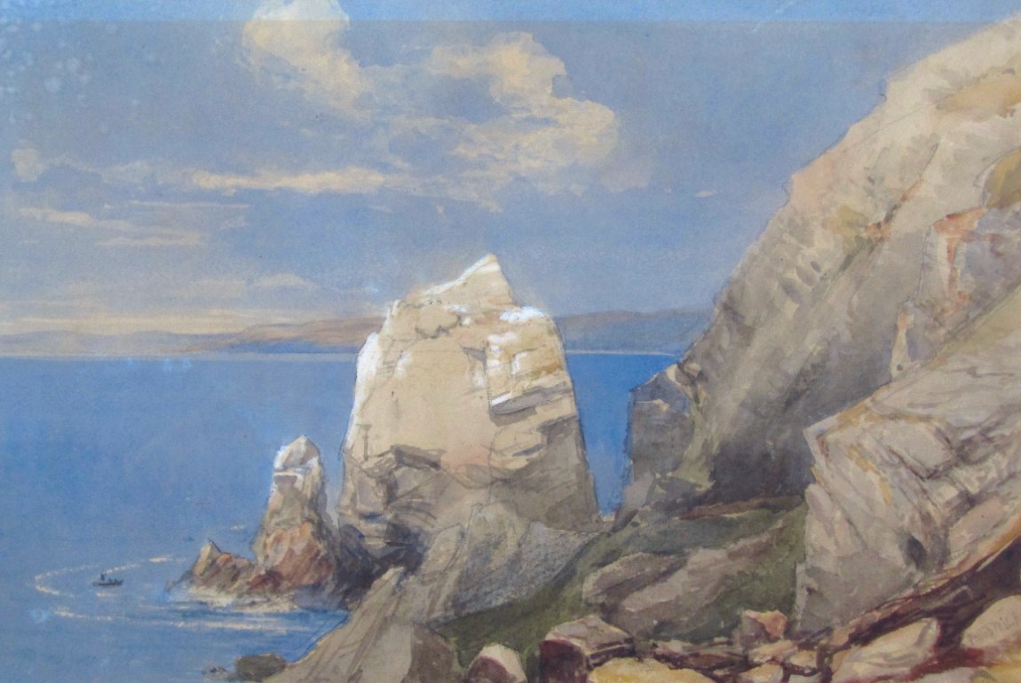 Appraisal: Phillip Mitchell - Mullion The Lizard Cornwall watercolour signed cm