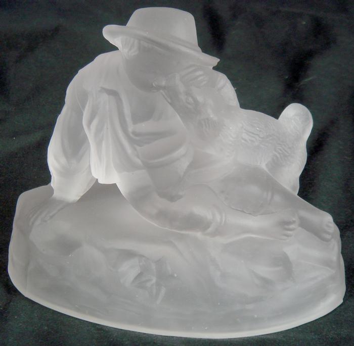 Appraisal: EAPG Gillender Drummer Boy paperweight made to commemorate Civil War