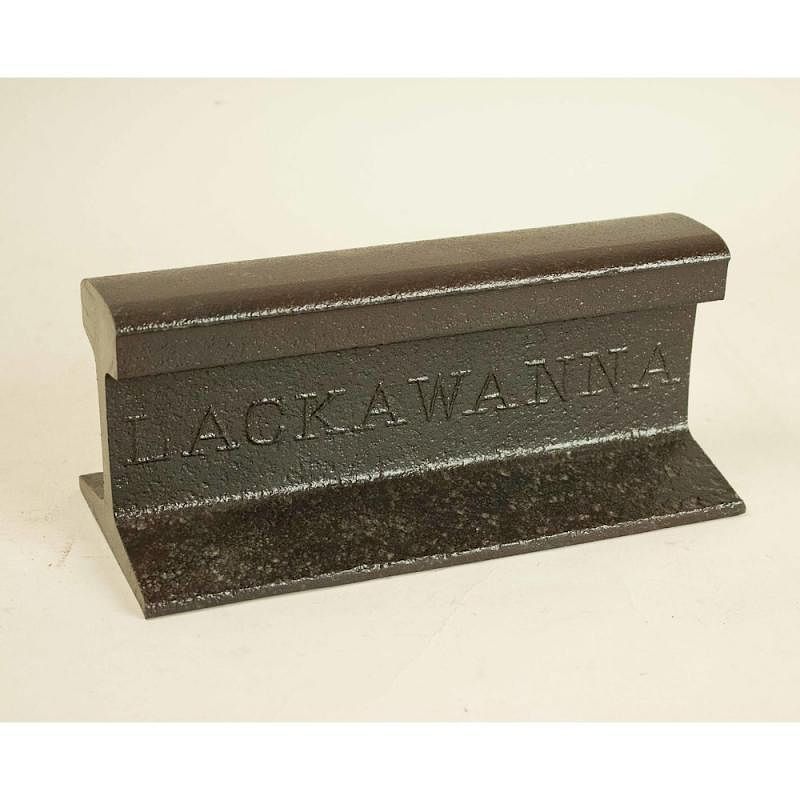 Appraisal: Lackawanna Iron Rail Fragment Iron rail fragment stamped Lackawanna Dimensions