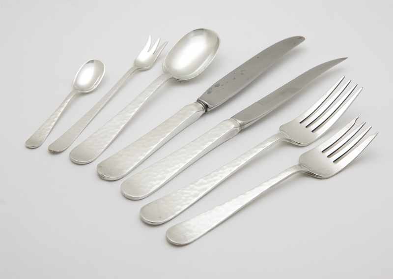 Appraisal: A sterling silver partial flatware service Allan Adler ''Round End''