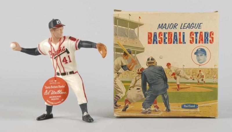 Appraisal: Plastic Hartland Ed Mathews Baseball Figure Description Red pinstripe uniform