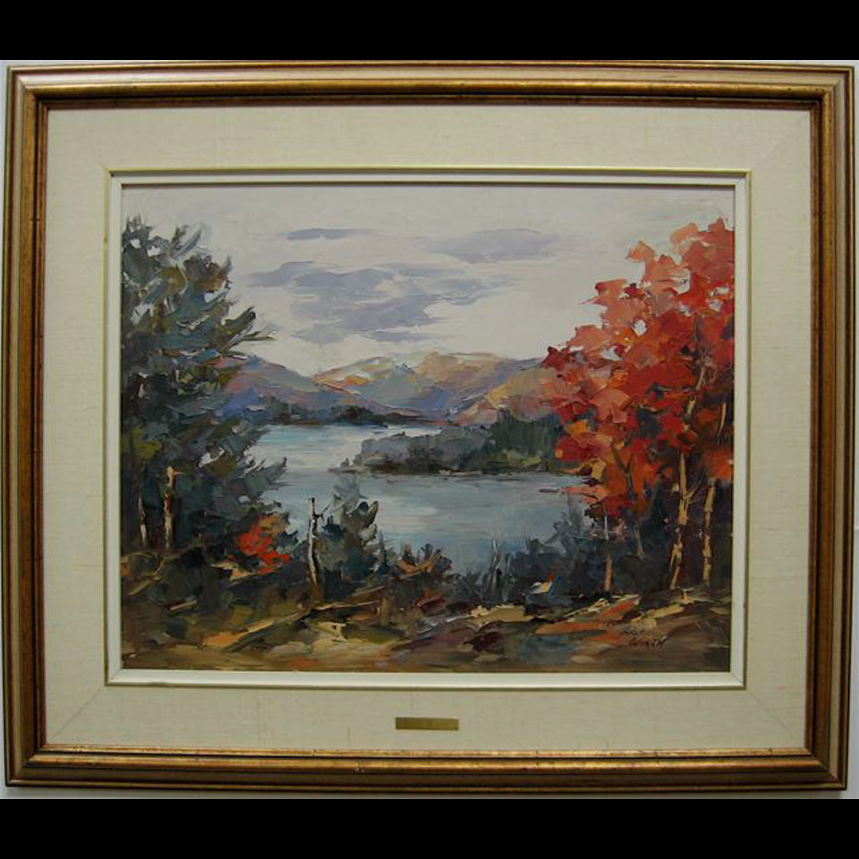 Appraisal: LISA WIRTH TH CENTURY CANADIAN TEA LAKE ALGONQUIN OIL ON