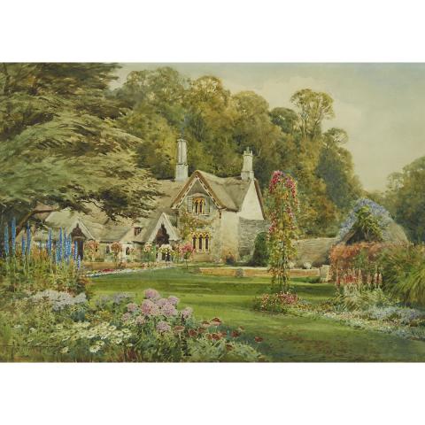 Appraisal: Henry John Sylvester Stannard - BROCKLEY COTTAGE British Watercolour signed