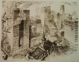 Appraisal: Frederic Valpey Shotwell etching Frederic Valpey Shotwell American - -